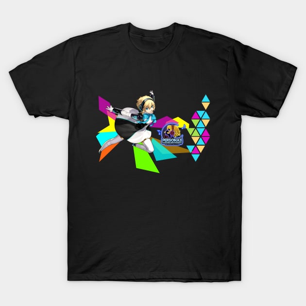 Persona 3 - Dancing Moon Night - Aigis T-Shirt by Ryza